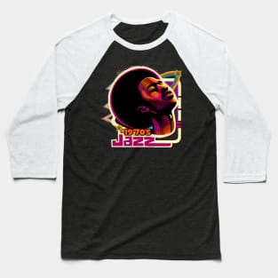 1970's Retro jazz Baseball T-Shirt